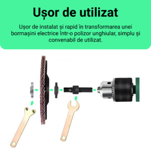 Alternative view of Adaptor Unghiular Pentru Burghiu Electric DrillGrinda™