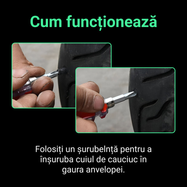 Cuie Pentru Repararea Anvelopelor – 30 buc. Tirestore™ - imagine 3