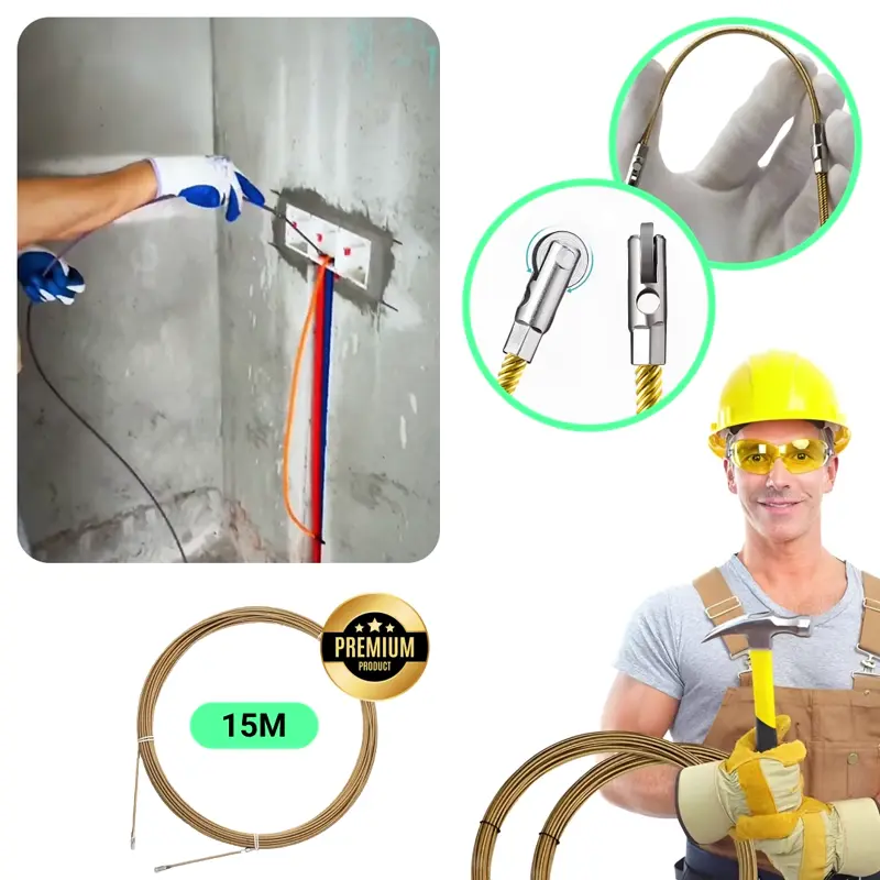 Dispozitiv Trăgător Pentru Cabluri Electrice 15m Wirelead™