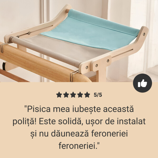 Pat pentru pisici de lângă pat KittyNap™ - imagine 8