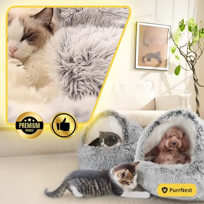 PurrNest – Pat Antistres pentru Animale