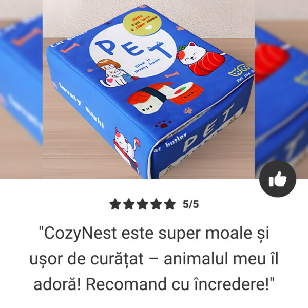 CozyNest – Pat Premium pentru Animale - imagine 7