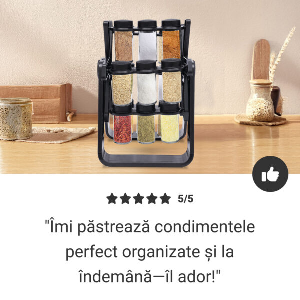 SpicePro™ - Organizator rotativ pentru condimente - imagine 6
