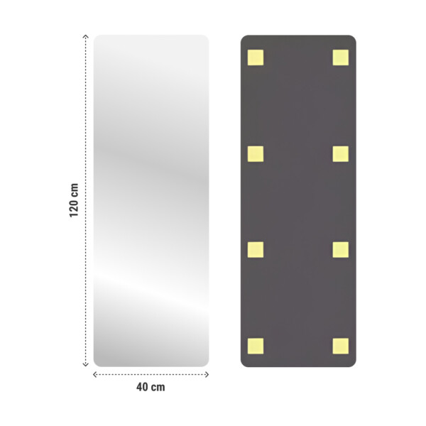 MirrorFlex™ oglindă acrilică flexibilă autocolantă 120 x 40 cm - imagine 6