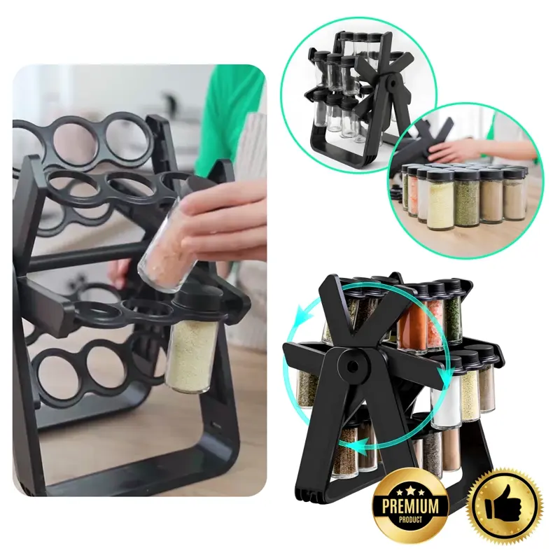 SpicePro™ - Organizator rotativ pentru condimente
