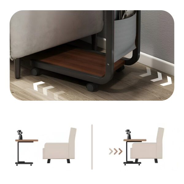 UrbanNest™ - Măsuță Laterală Mobilă - imagine 3