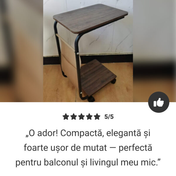 UrbanNest™ - Măsuță Laterală Mobilă - imagine 6