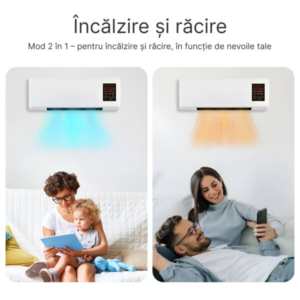 Enchantia – ventilator de răcire și încălzire montabil fără găurire - imagine 2