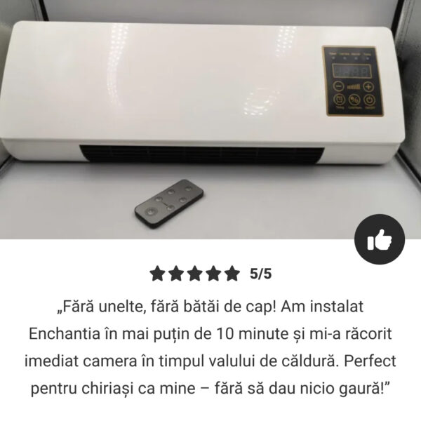 Enchantia – ventilator de răcire și încălzire montabil fără găurire - imagine 7