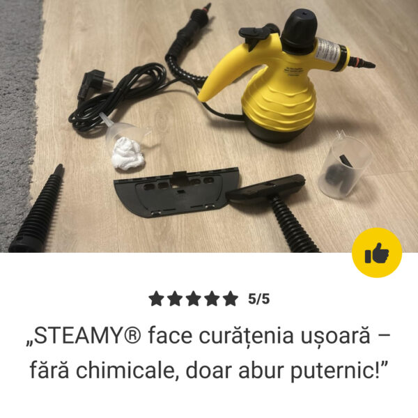 STEAMY® Vaporetto cu aer comprimat – Totul într-unul cu 9 accesorii exclusive - imagine 7
