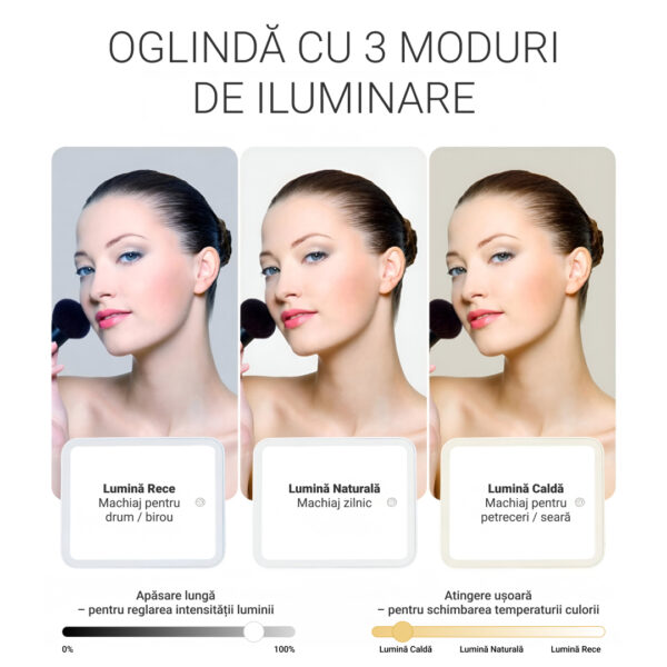 GlowBag™ - Portfard de machiaj portabil cu oglindă iluminată - imagine 3