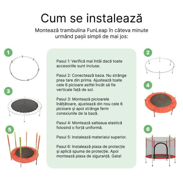 FunLeap – Trambulină Universală pentru Interior & Exterior - imagine 6