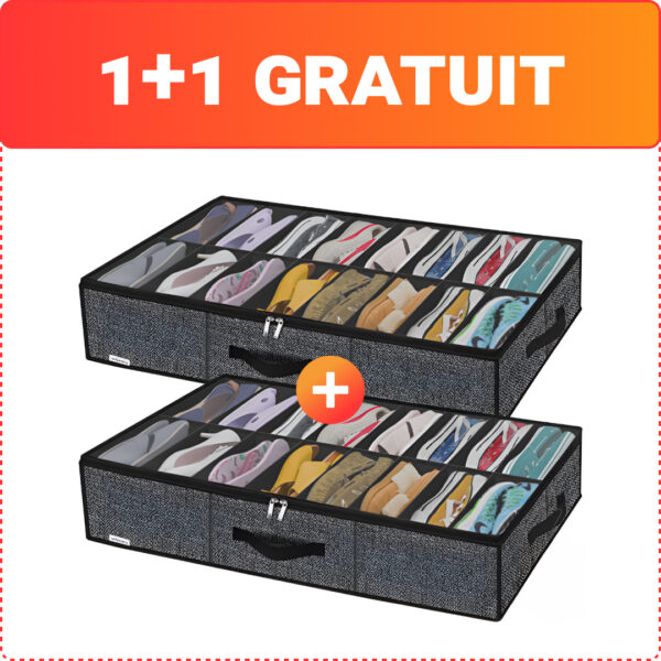 StoreEase™ - Organizator pantofi sub pat - imagine 3
