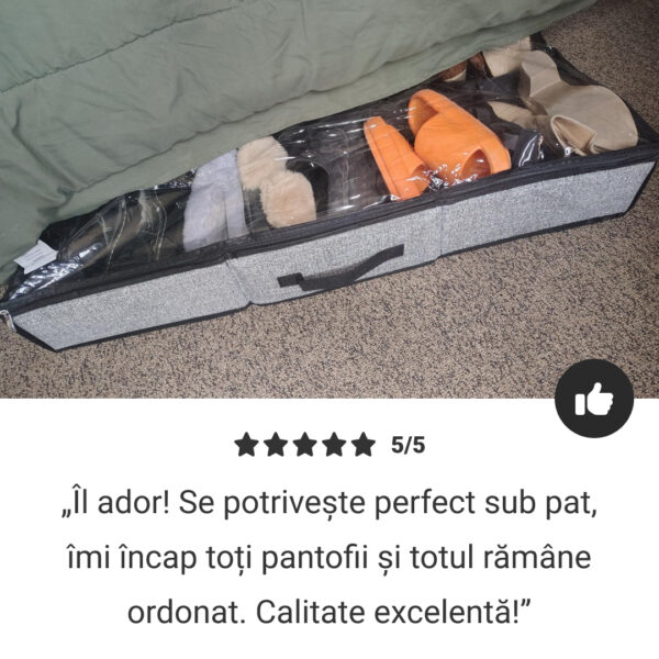 StoreEase™ - Organizator pantofi sub pat - imagine 6