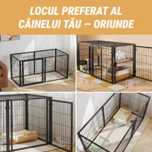 Alternative view of Pawz™ - Țarc pliabil multifuncțional pentru câini cu ușă și acoperiș detașabil