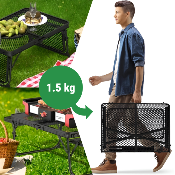 WildFold™ - Masă Pliabilă de Exterior din Plasă - imagine 2