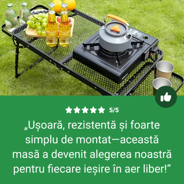 WildFold™ - Masă Pliabilă de Exterior din Plasă - imagine 7