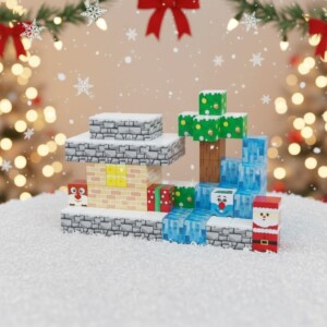 BuildEase™ de Crăciun – Blocuri Magnetice de Construcție