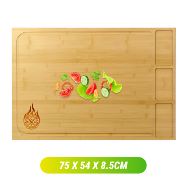 BambooCraft™ - Tocător din Bambus Extra Mare cu Picioare Detasabile - imagine 6