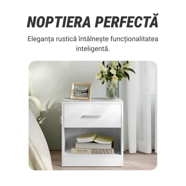 NovaCasa™ – Noptieră Inteligentă cu Compartiment Ascuns - imagine 2