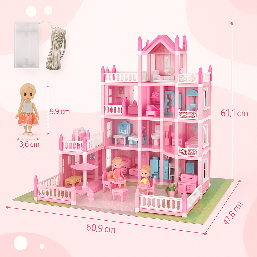 DreamVilla™ – Vila de jucărie a prințesei - imagine 5