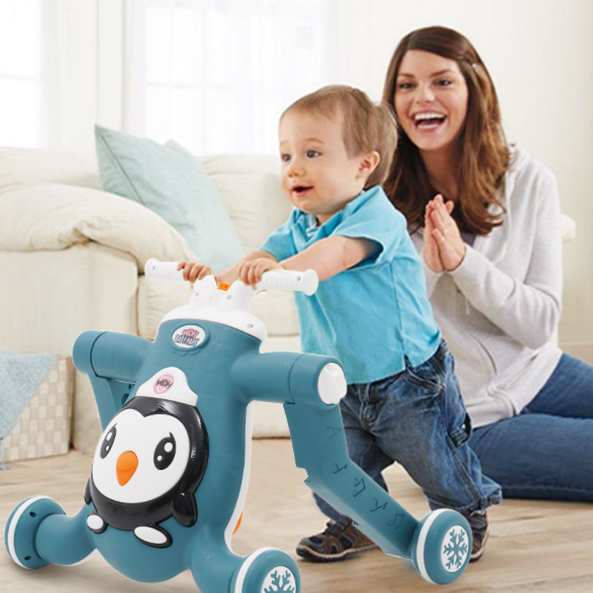 Mobix™ - Premergător, bicicletă fără pedale și trotinetă 3 în 1 pentru copii - imagine 2