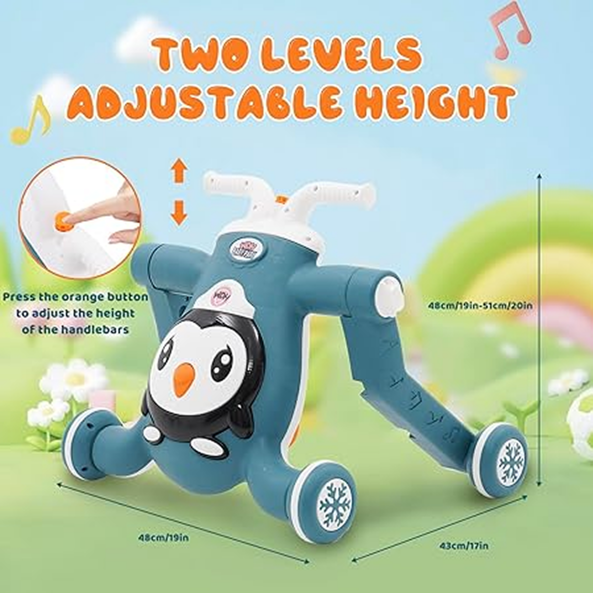 Mobix™ - Premergător, bicicletă fără pedale și trotinetă 3 în 1 pentru copii - imagine 6