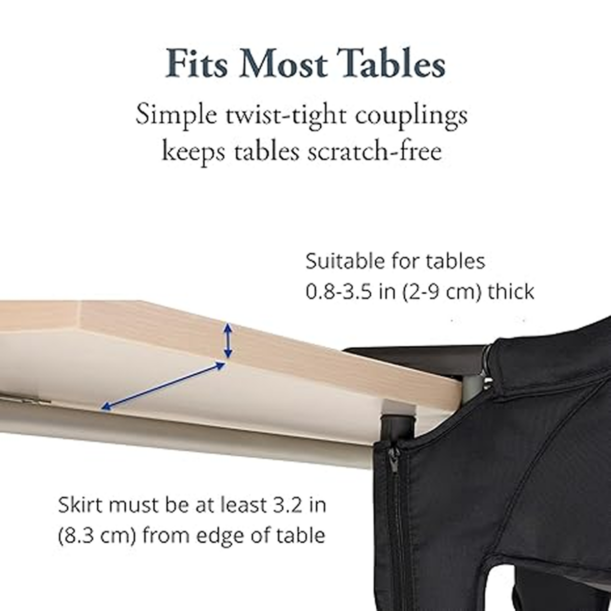 Aurevo™ - Scaun portabil de masă cu tavă - imagine 6