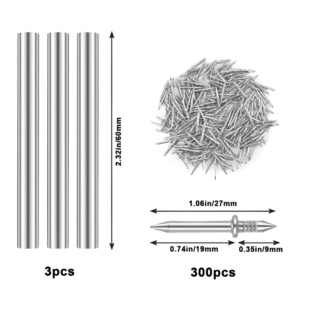 Naox™ - Set de 500 cuie duble pentru plinte cu unelte - imagine 5