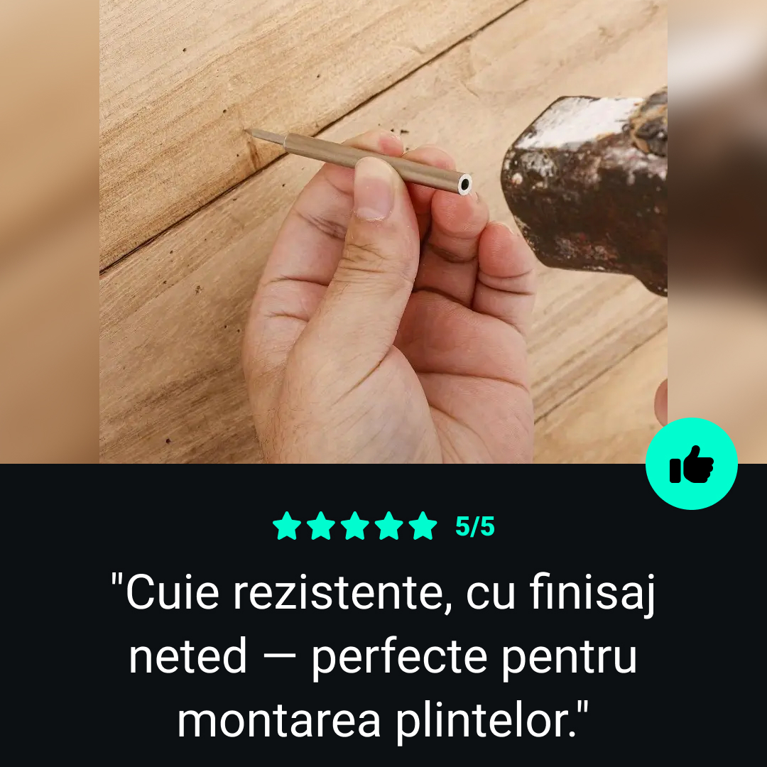 Naox™ - Set de 500 cuie duble pentru plinte cu unelte - imagine 6