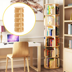 Boka™ – Bibliotecă Rotativă la 360° cu 5 Rafturi
