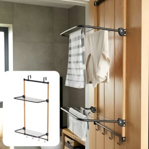 Hanrox™ – Umeraș de Ușă din Fag și Oțel