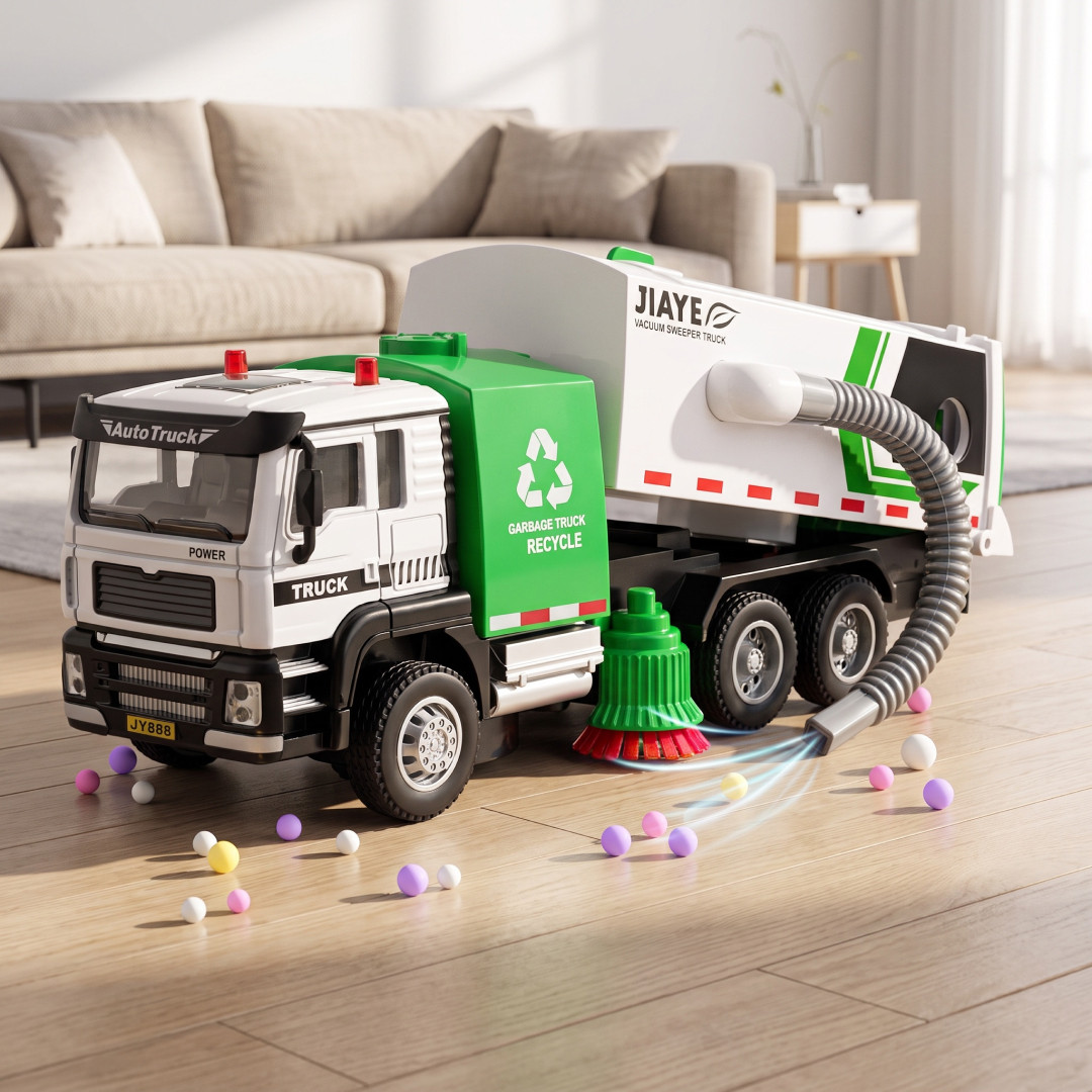 GarbageTruck™ – Cisterna auto cu aspirare cu sunete și lumini - imagine 4